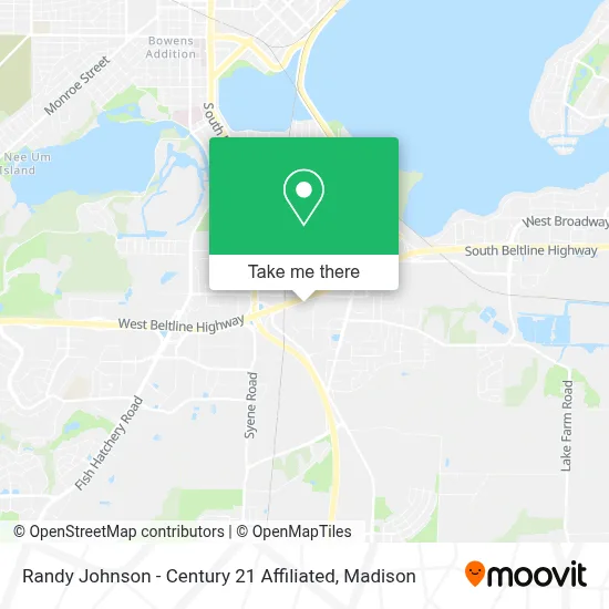 Randy Johnson - Century 21 Affiliated map