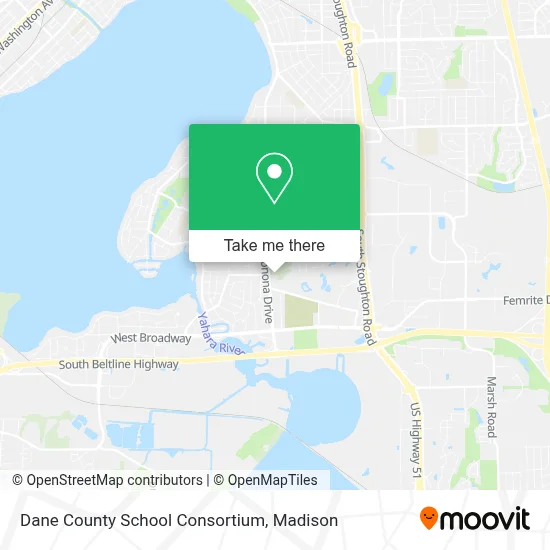 Dane County School Consortium map