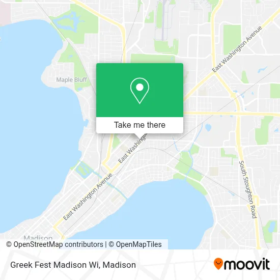 Greek Fest Madison Wi map