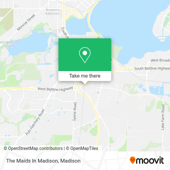 The Maids In Madison map