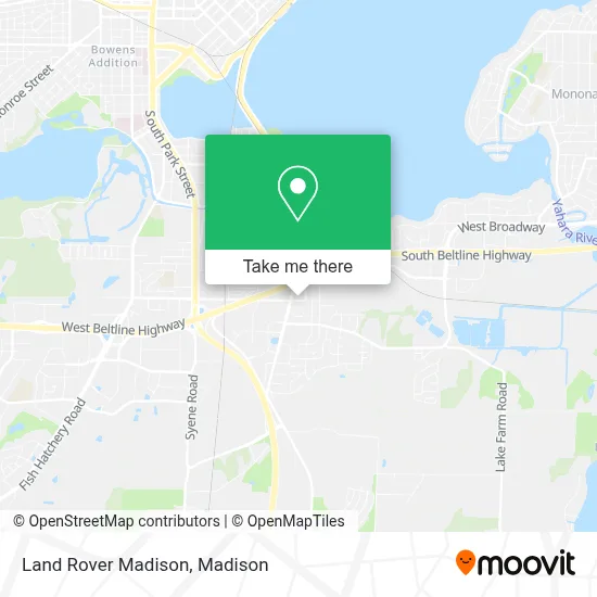 Land Rover Madison map