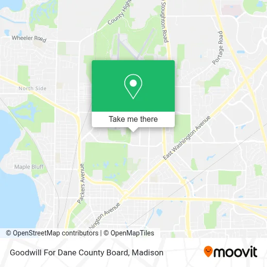 Goodwill For Dane County Board map