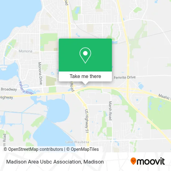 Madison Area Usbc Association map