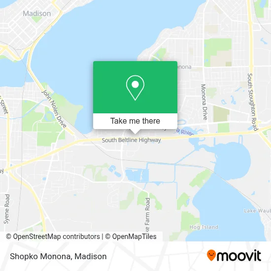 Shopko Monona map