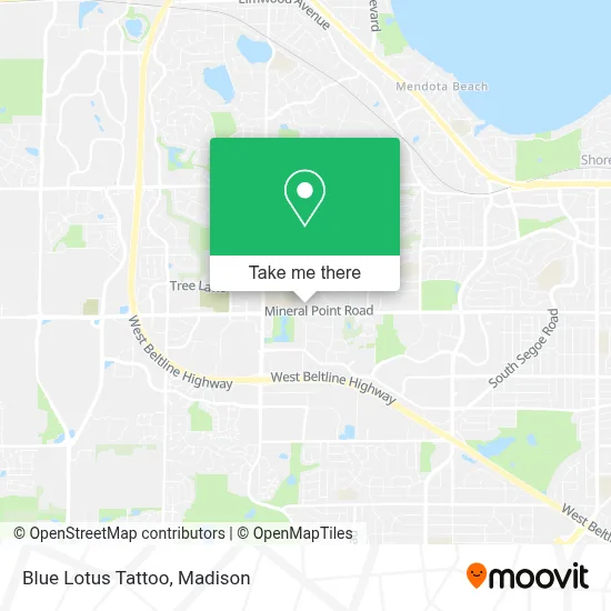 Blue Lotus Tattoo map