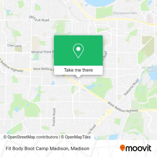 Fit Body Boot Camp Madison map