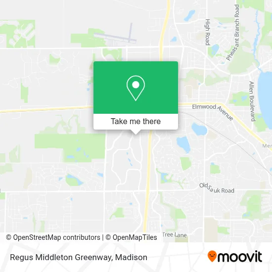Regus Middleton Greenway map