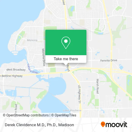 Derek Clevidence M.D., Ph.D. map