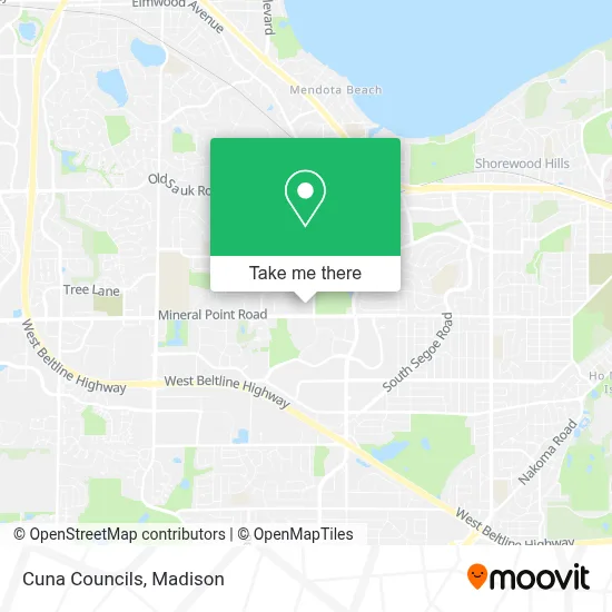 Cuna Councils map