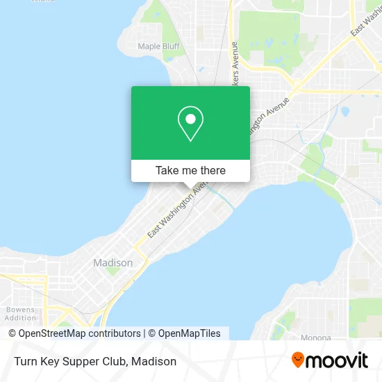 Turn Key Supper Club map