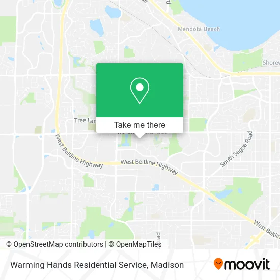Warming Hands Residential Service map
