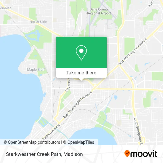 Starkweather Creek Path map
