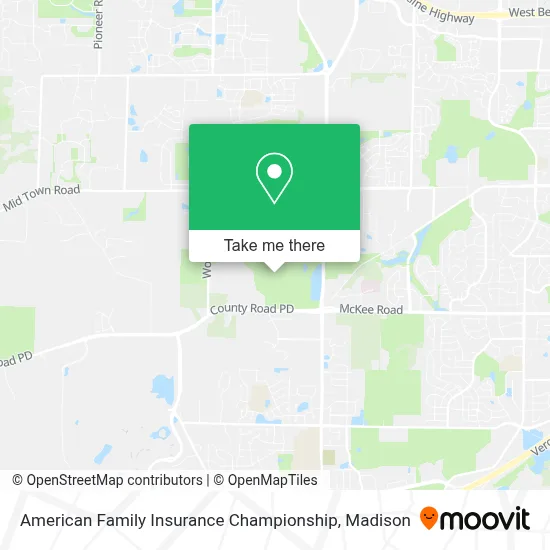American Family Insurance Championship map