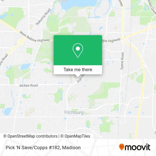 Pick 'N Save/Copps #182 map