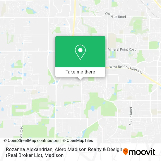 Rozanna Alexandrian, Alero Madison Realty & Design (Real Broker Llc) map