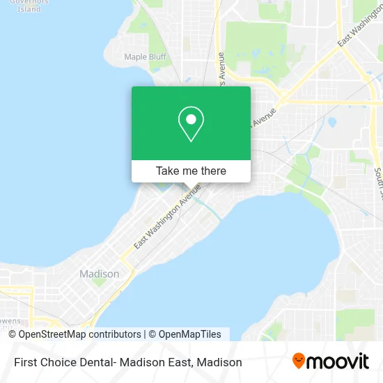 First Choice Dental- Madison East map
