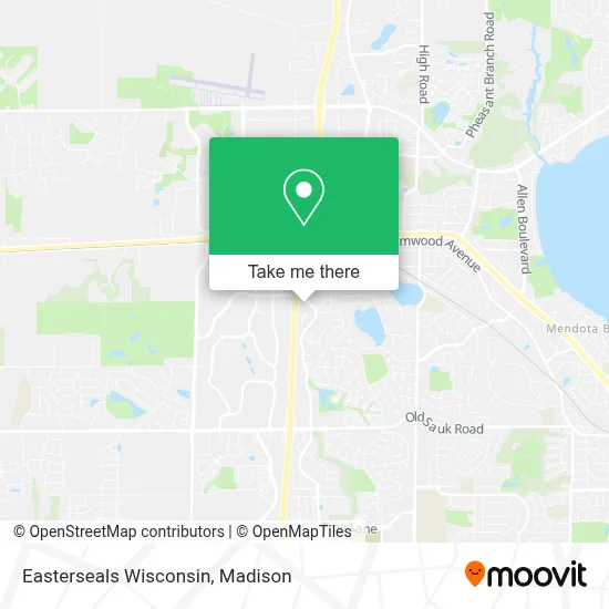 Easterseals Wisconsin map