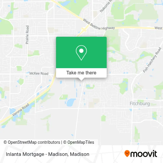 Inlanta Mortgage - Madison map