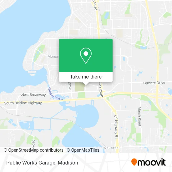 Public Works Garage map