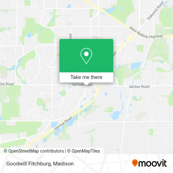 Goodwill Fitchburg map