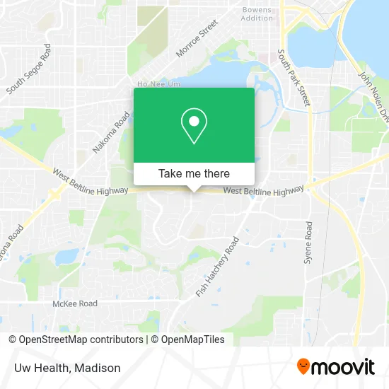 Uw Health map
