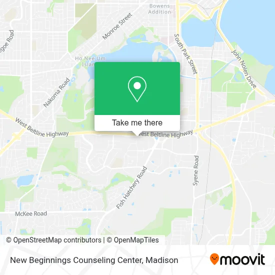 New Beginnings Counseling Center map