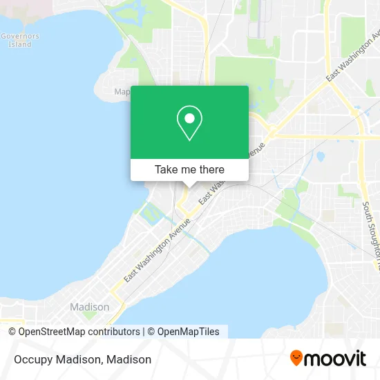 Occupy Madison map