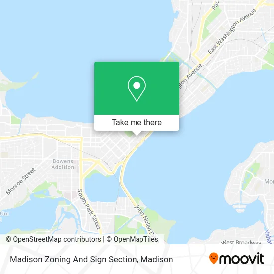 Madison Zoning And Sign Section map
