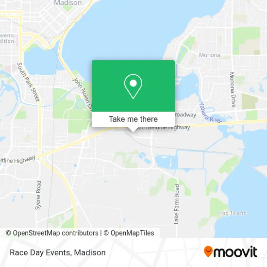 Race Day Events map