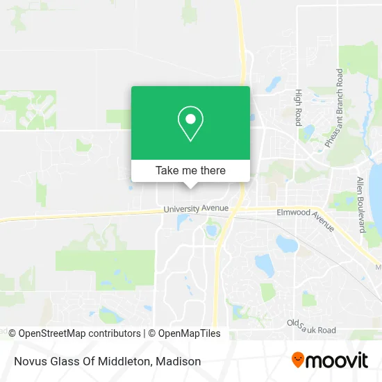 Novus Glass Of Middleton map