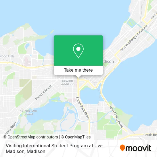 Visiting International Student Program at Uw-Madison map