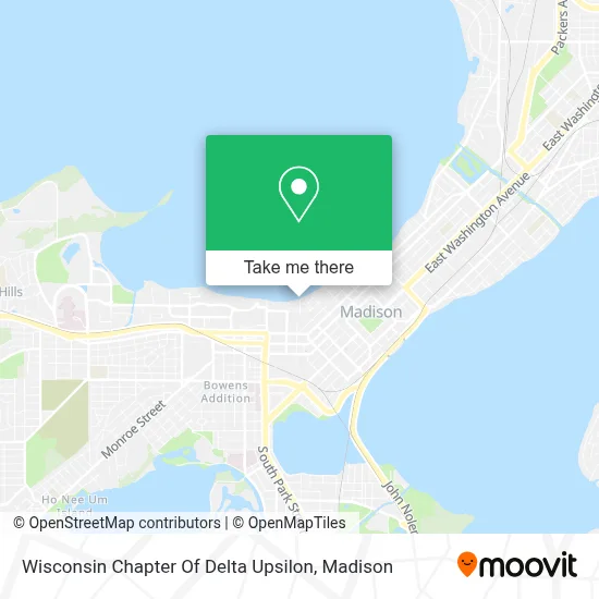 Wisconsin Chapter Of Delta Upsilon map