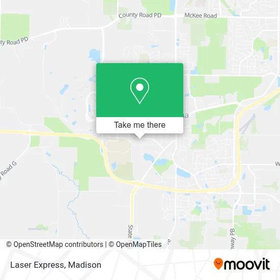 Laser Express map