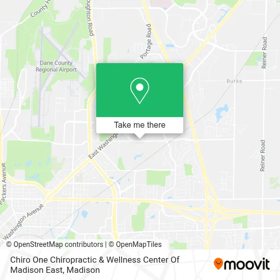 Chiro One Chiropractic & Wellness Center Of Madison East map