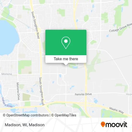 Madison, Wi map