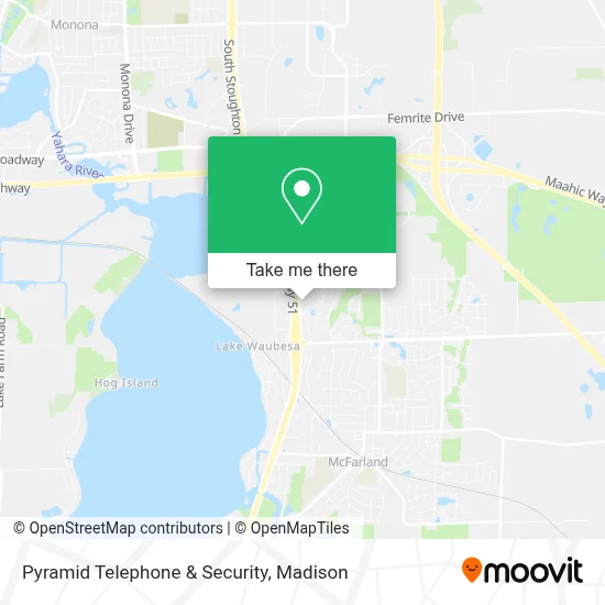Pyramid Telephone & Security map