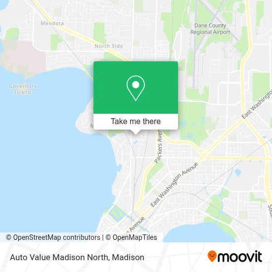 Auto Value Madison North map