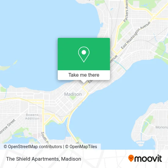 The Shield Apartments map