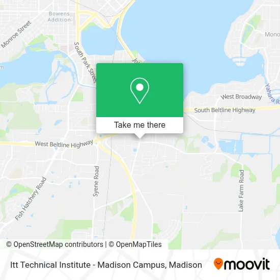 Itt Technical Institute - Madison Campus map