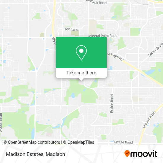 Madison Estates map