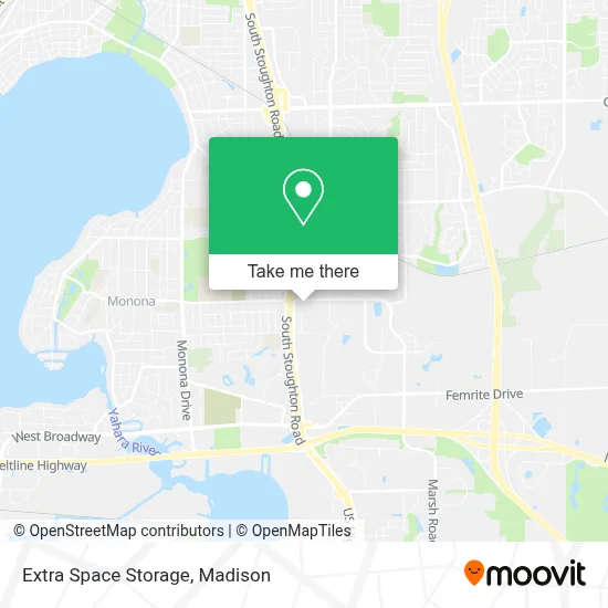 Extra Space Storage map