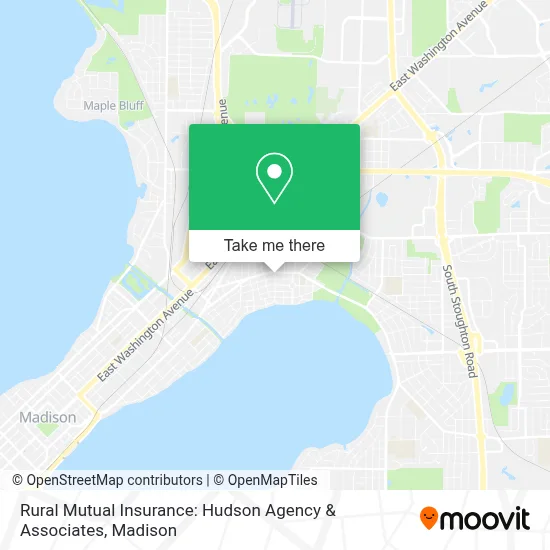 Rural Mutual Insurance: Hudson Agency & Associates map