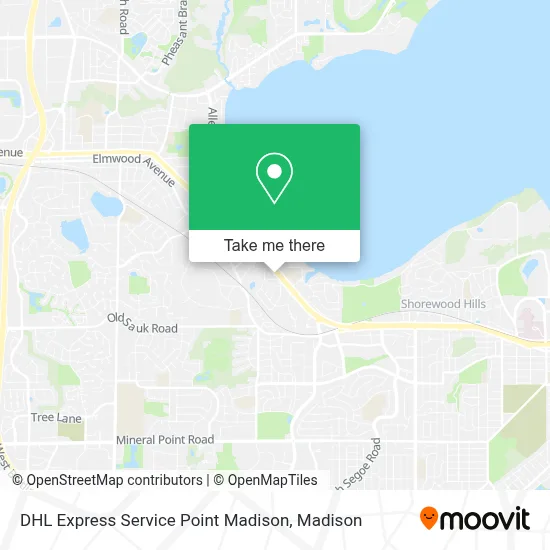 DHL Express Service Point Madison map