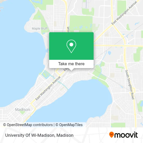University Of Wi-Madison map