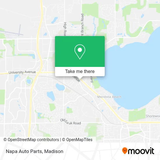 Napa Auto Parts map