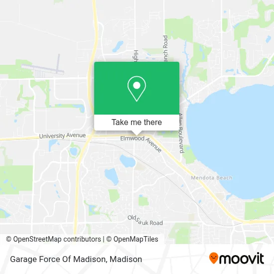 Garage Force Of Madison map