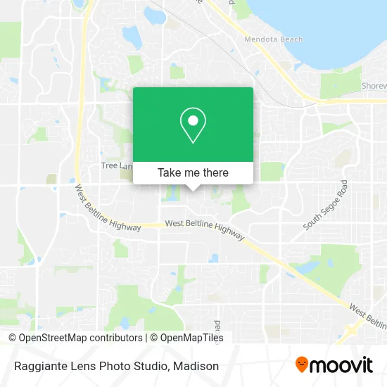 Raggiante Lens Photo Studio map