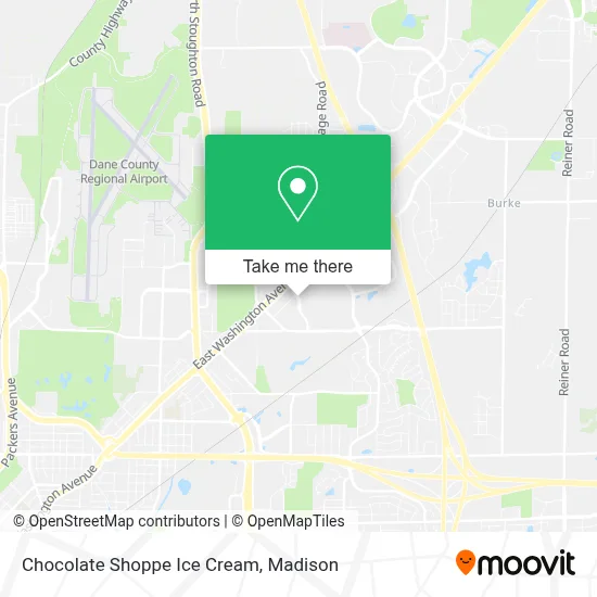 Chocolate Shoppe Ice Cream map