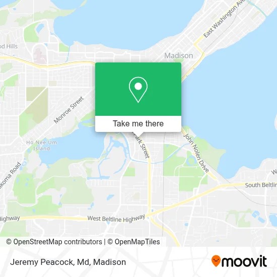 Jeremy Peacock, Md map