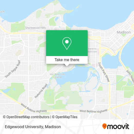 Edgewood University map